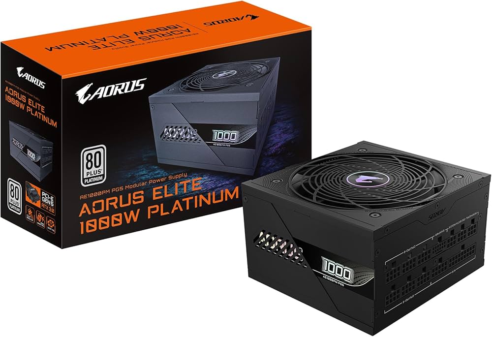 FUENTE DE ALIMENTACION GIGABYTE AORUS ELITE ATX 1000W PLUS PLATINUM NEGRA