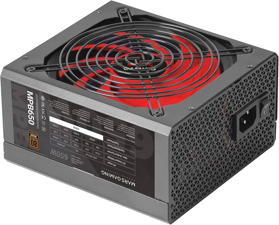 FUENTE DE ALIMENTACION MARS GAMING 650W 80 PLUS BRONZE