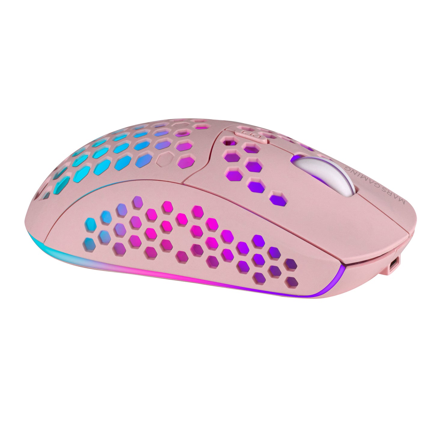 MARS GAMING RATON INALAMBRICO RECARGABLE MMW3W ROSA