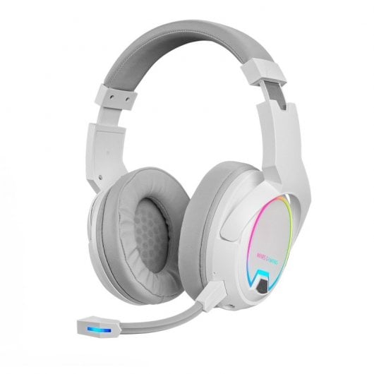AURICULARES CON MICROFONO MARS GAMING MHW100 JACK 3.5 INALAMBRICO BLANCO