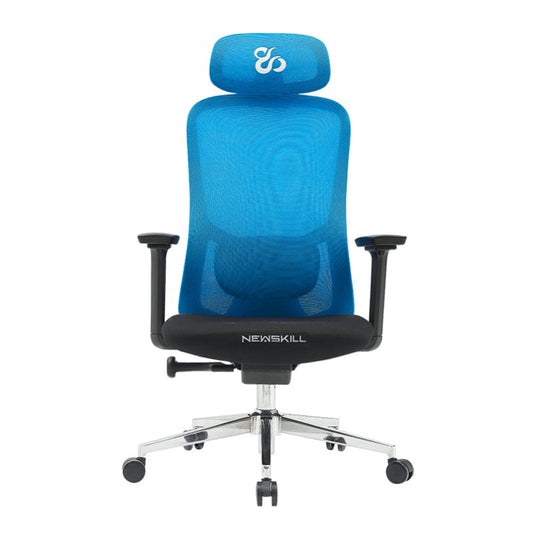 Silla Newskill Nue Ergonómica Azul/Negra