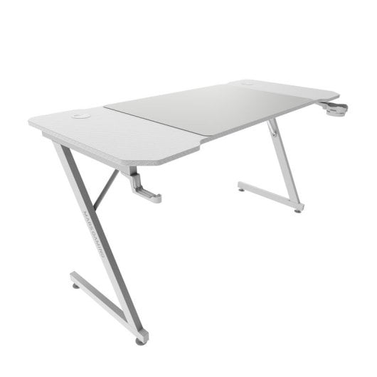 Mesa Mars Gaming Gris/Blanca 140x60x75cm