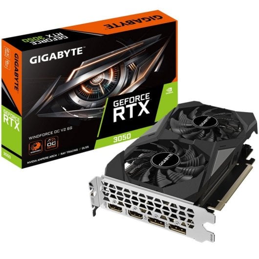 TARJETA GRAFICA GIGABYTE GEFORCE RTX 3050 WINDFORCE OC V2 6GB