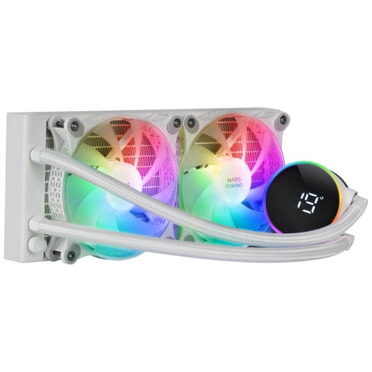 REFRIGERACION LIQUIDA MARS GAMING ML-LCD240 BLANCO