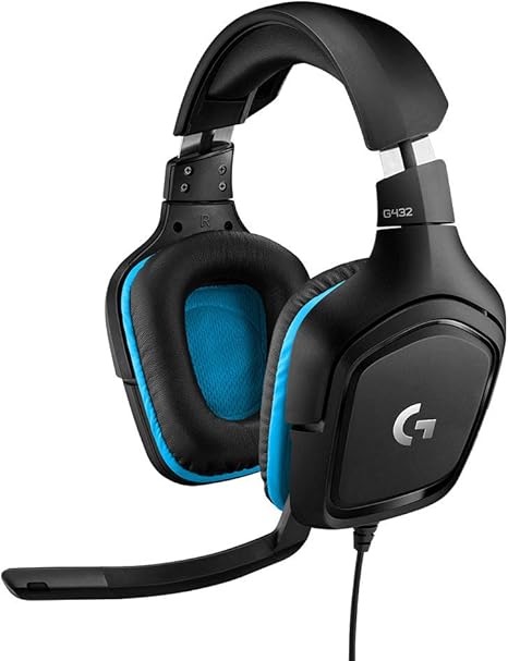LOGITECH AURICULARES GAMING CON MICROFONO G432 NEGRO