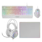 TECLADO RGB USB +RATON USB+ALF.+AURICULARES MARS GAMING MCP124PRO BLANCO