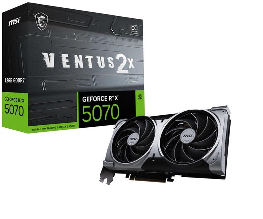 TARJETA GRAFICA MSI RTX 5070 12G VENTUS 2X OC