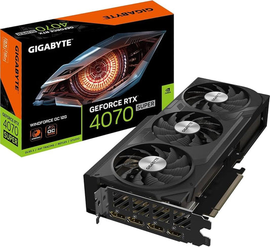 TARJETA GRAFICA GIGABYTE GEFORCE RTX 4070 SUPER OC 12G 12GB