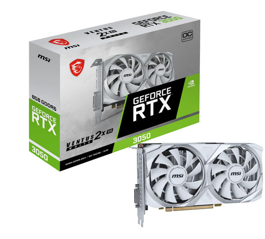 TARJETA GRAFICA MSI RTX 3050 VENTUS 2X WHITE 8GB OC