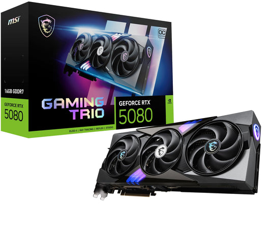 TARJETA GRAFICA MSI GEFORCE RTX 5080 16G TRIO GAMING OC 16 GB
