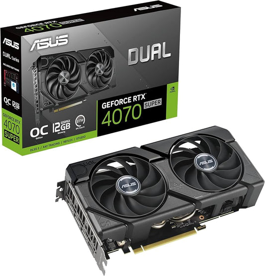 TARJETA GRAFICA ASUS DUAL GEFORCE RTX4070 SUPER EVO OC 12 GB