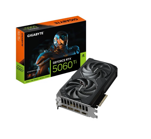 TARJETA GRAFICA GIGABYTE RTX 5060 TI WINDFORCE OC 8GB