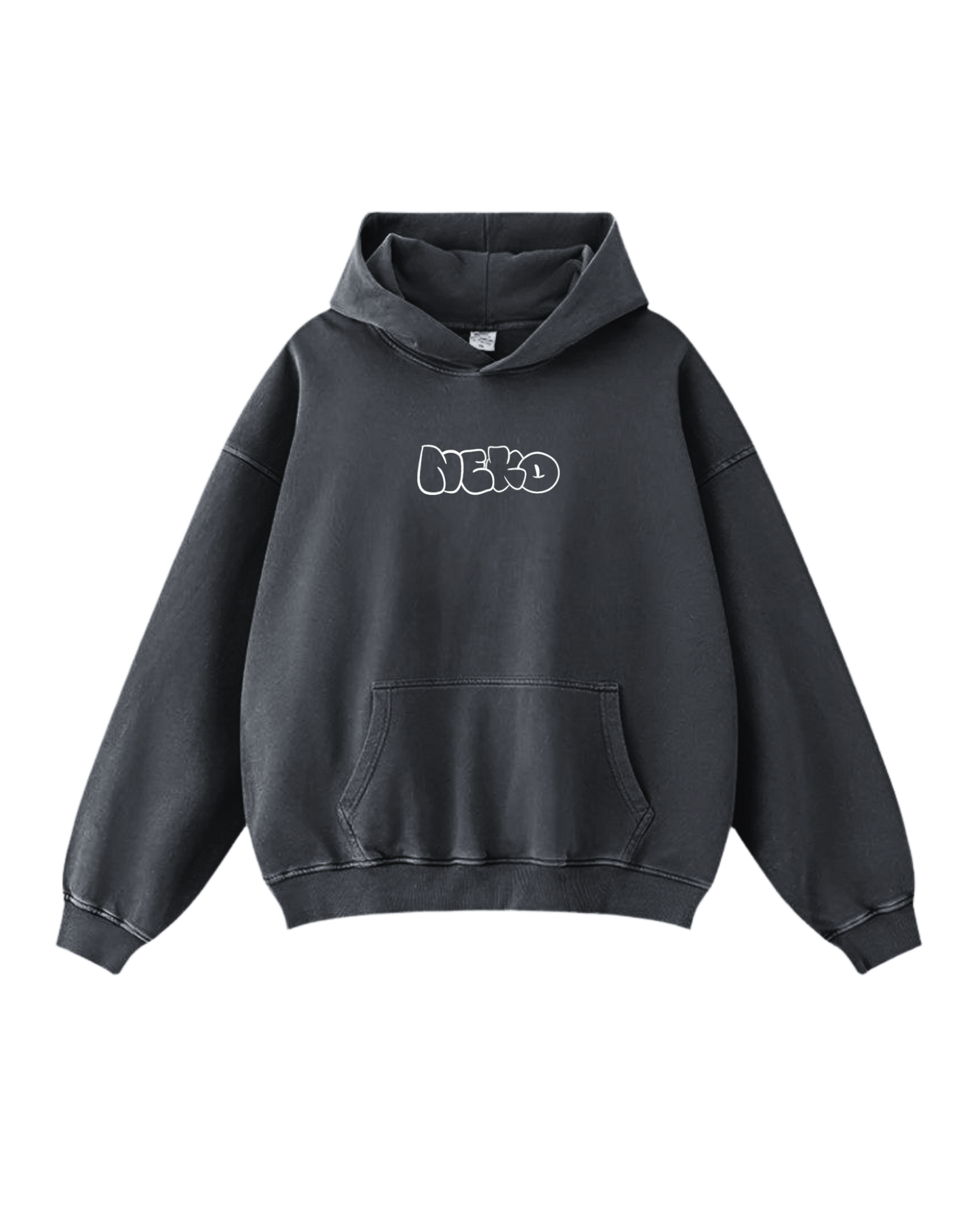 Hoodie Neko Grafitti Grey