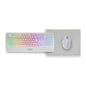 TECLADO RGB USB + RATON 3200DPI RGB USB + ALF. MARS GAMING MCP124 BLANCO